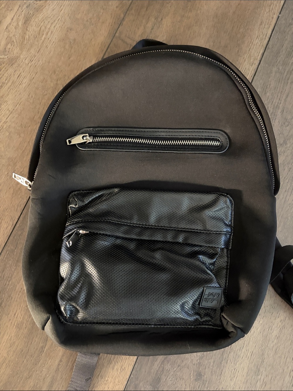 JoyLab Black Women's Backpack with Front Zip Pocket